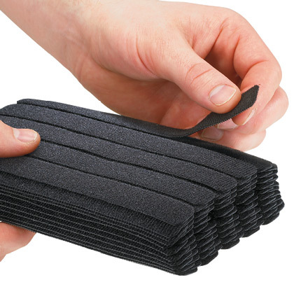 HLB2S-C0 Tak-Ty Brick Standard Strip Stacked Cable Tie, 7 in L x 3/4 in W x 2-1/2 in THK, Nylon/Polyethylene, Black
