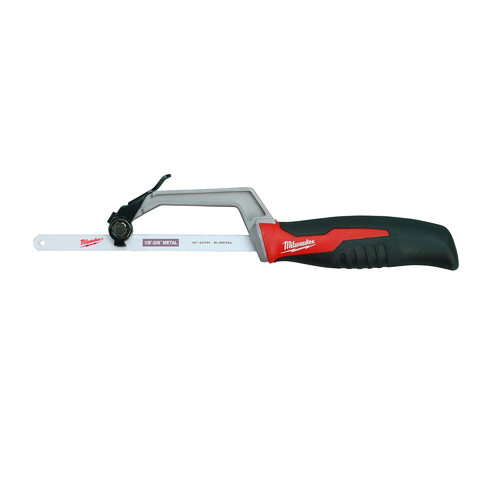 48-22-0012 Compact Hacksaw, 10 in L Bi-Metal Blade, 3 in D Throat