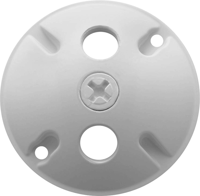 C103W 3-Hole Weatherproof Cover, 4-1/2 in Dia, Die Cast Aluminum