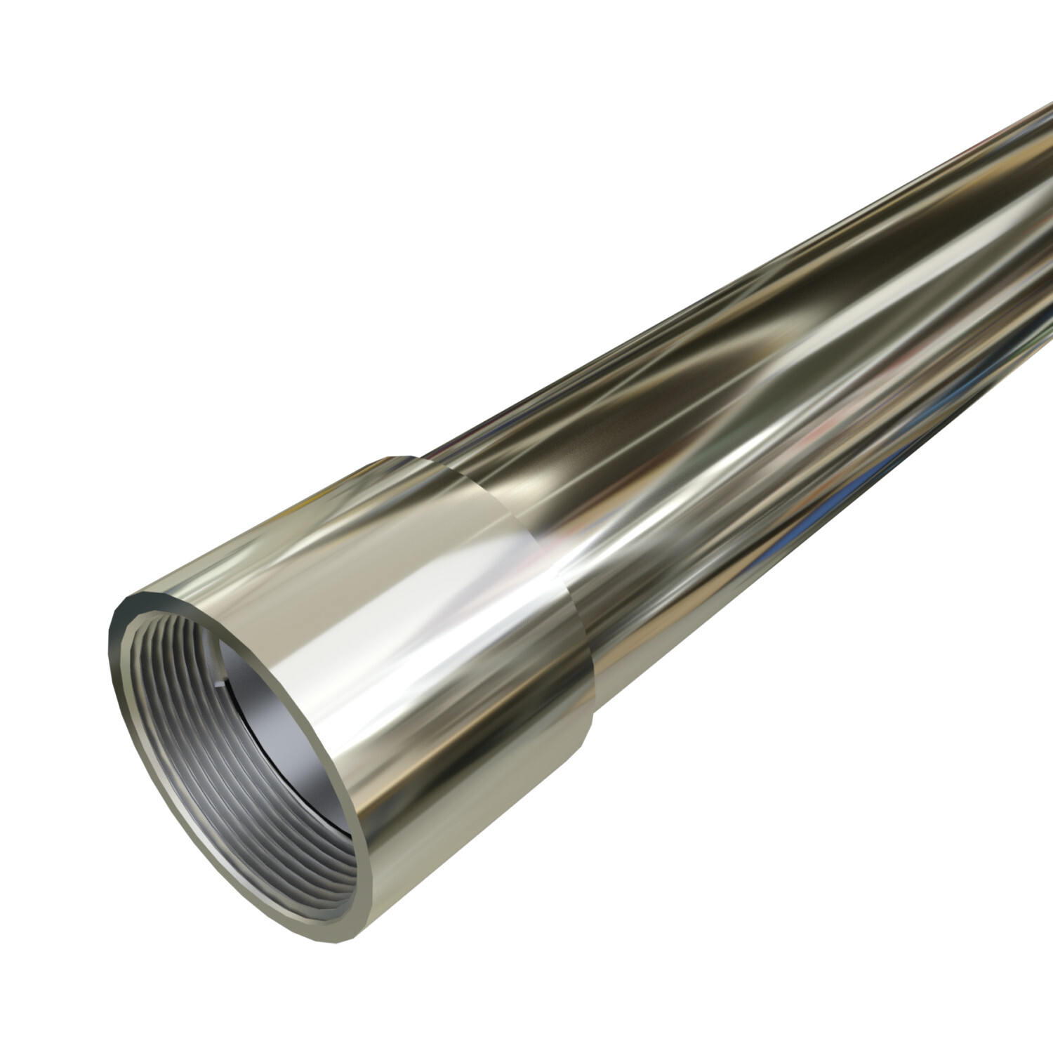 S40710CT00 Rigid Metal Conduit With Coupling, 3/4 in Trade, 0.824 in ID x 1.05 in OD, 10 ft L, 304L Stainless Steel