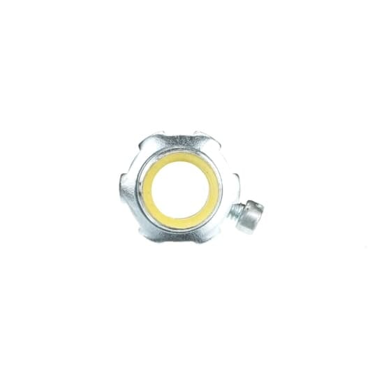 TC721A Steel City Insulated Set Screw Connector, 1/2 in Trade, For Use With EMT Conduit, Steel, Zinc Plated