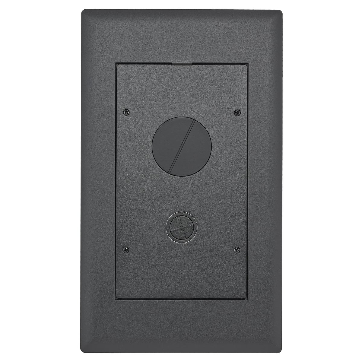 2GAFBFFCVRBK AFB Furniture Feed Standard Floor Box Cover, 15 in L x 8-3/4 in W, Cast Aluminum