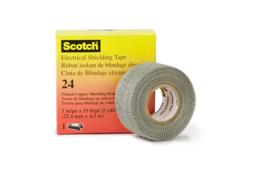 7000133170 Scotch Tape, 3 yd L 2 in W, 16 mil THK, Tinned Copper Backing