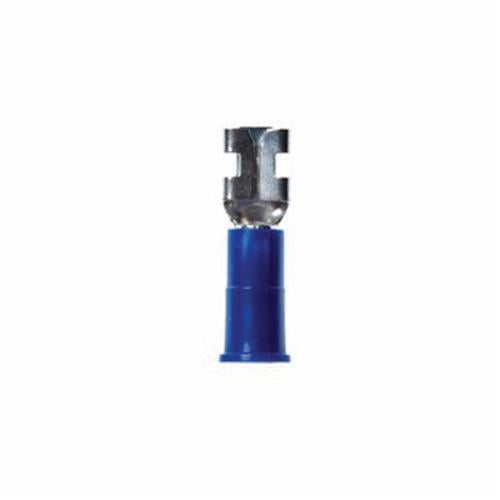 7010399935 Scotchlok Non-Insulated Male Disconnect, 16 to 14 AWG Conductor, 1/4 in Tab, 0.085 in ID Butted Barrel, ETP/Electrolytic Copper, Blue
