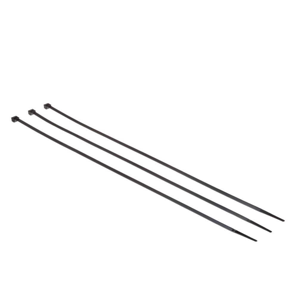 7000058851 Cable Tie, 24 in L x 0.335 in W x 0.087 in THK, Nylon 6/6, Black