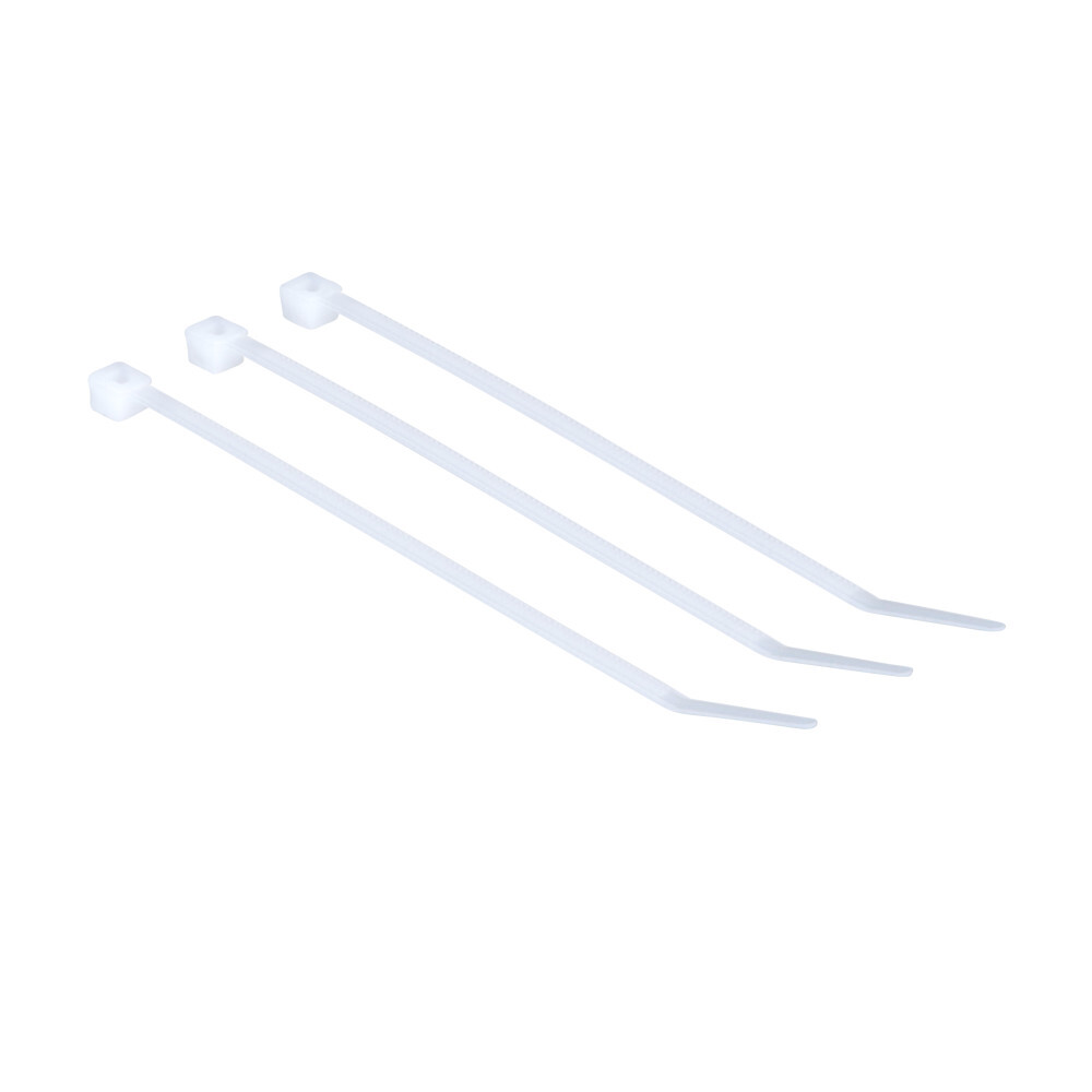7000133452 Cable Tie, 4 in L x 0.1 in W x 0.035 in THK, Nylon 6.6, Natural