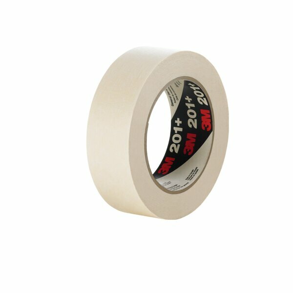 7000144752 201+ General Use Tape, 60.14 yd L 1.88 in W, 4.4 mil THK, Rubber Adhesive, Crepe Paper Backing