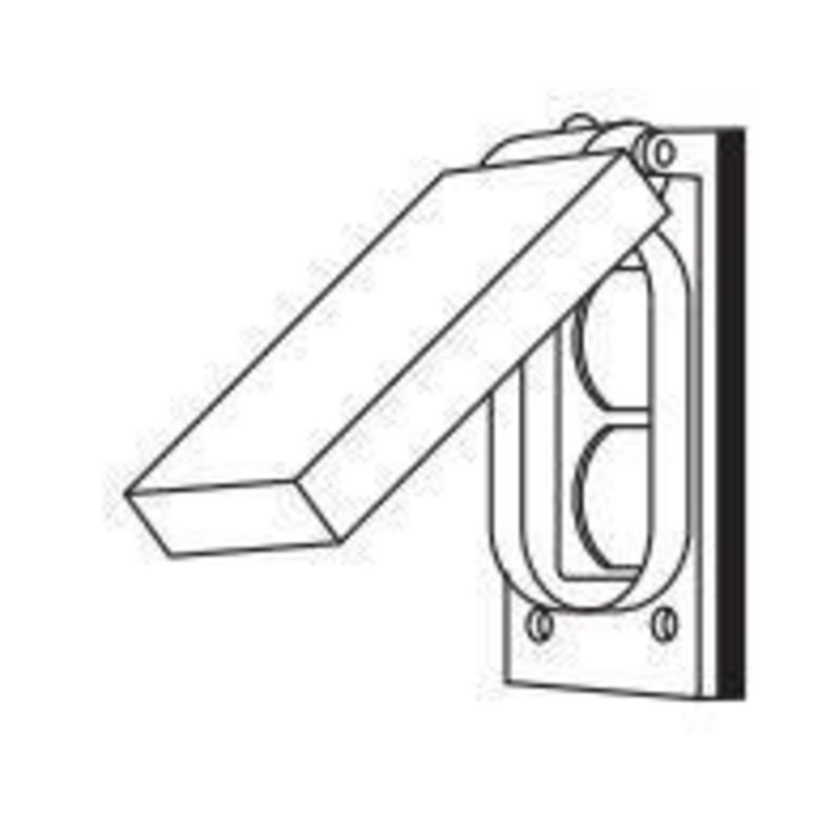 FCLA FZ/FCL-GF/FST Device Box Cover, 4.483 in L x 2.817 in W, Duplex Receptacle Cover, Cast Aluminum