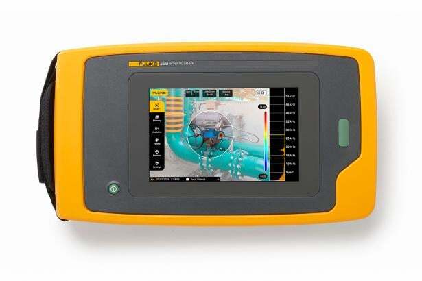 FLUKE-II500/FPC3 Acoustic Imager, 7 in LCD Backlight/Capacitive Touchscreen Display, -10 to 45 deg C, 20 GB Capacity, 1280 x 800 pixel Resolution, Rechargeable Lithium-Ion Battery