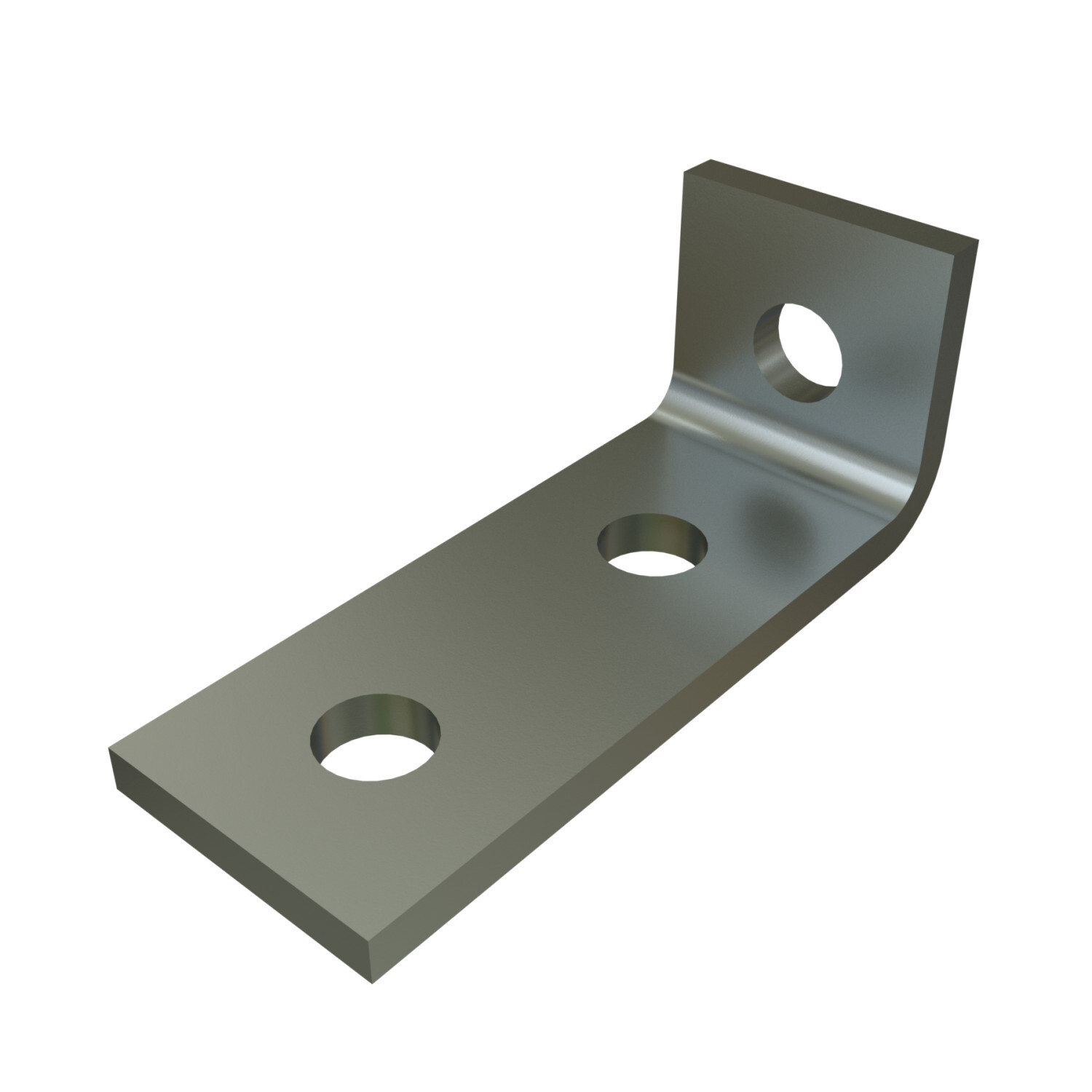 P1326-EG 90 deg Angle Fitting, 3 Holes, 1-5/8 in W x 1/4 in THK, HRPO Steel