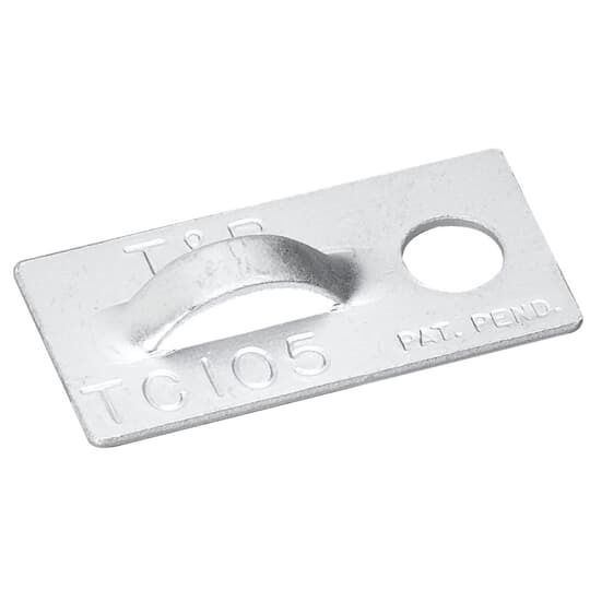 TC105 Ty-Rap Cable Tie Mounting Base, 2-Way, Epoxy Glue/Threaded Mount, 0.19 in W Tie, Aluminum, Metallic