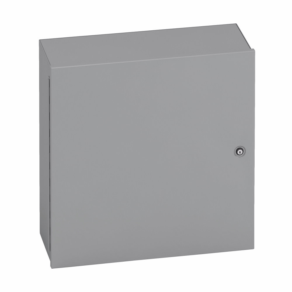 24166-1 D80 Subclass Medium Panel Enclosure, 16 in W x 6.62 in D x 24 in H, NEMA 1/IP30 NEMA Rating, Carbon steel