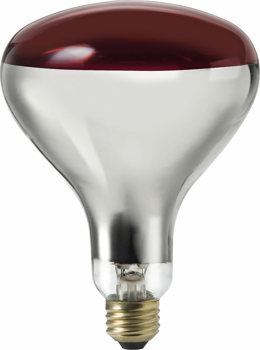 159327 Infrared Incandescent Reflector Lamp, 250 W, E26 Incandescent Lamp, A21 Shape
