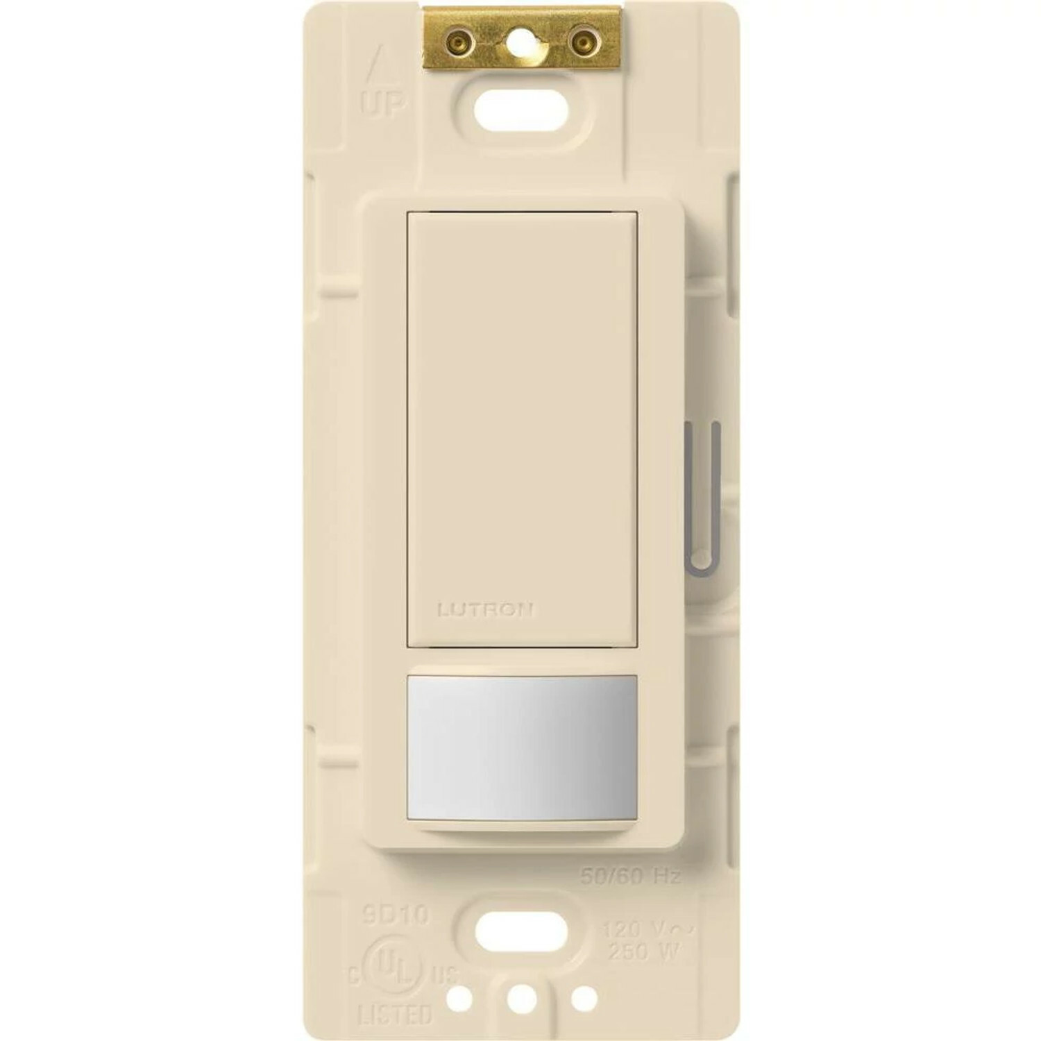 MS-VPS5M-LA Maestro Motion Sensor Switch, Vacancy, 5 Amp Light, 3 Amp Fan,120V, 1 Pole/Multi-Location, Ground or Neutral Required, Light Almond