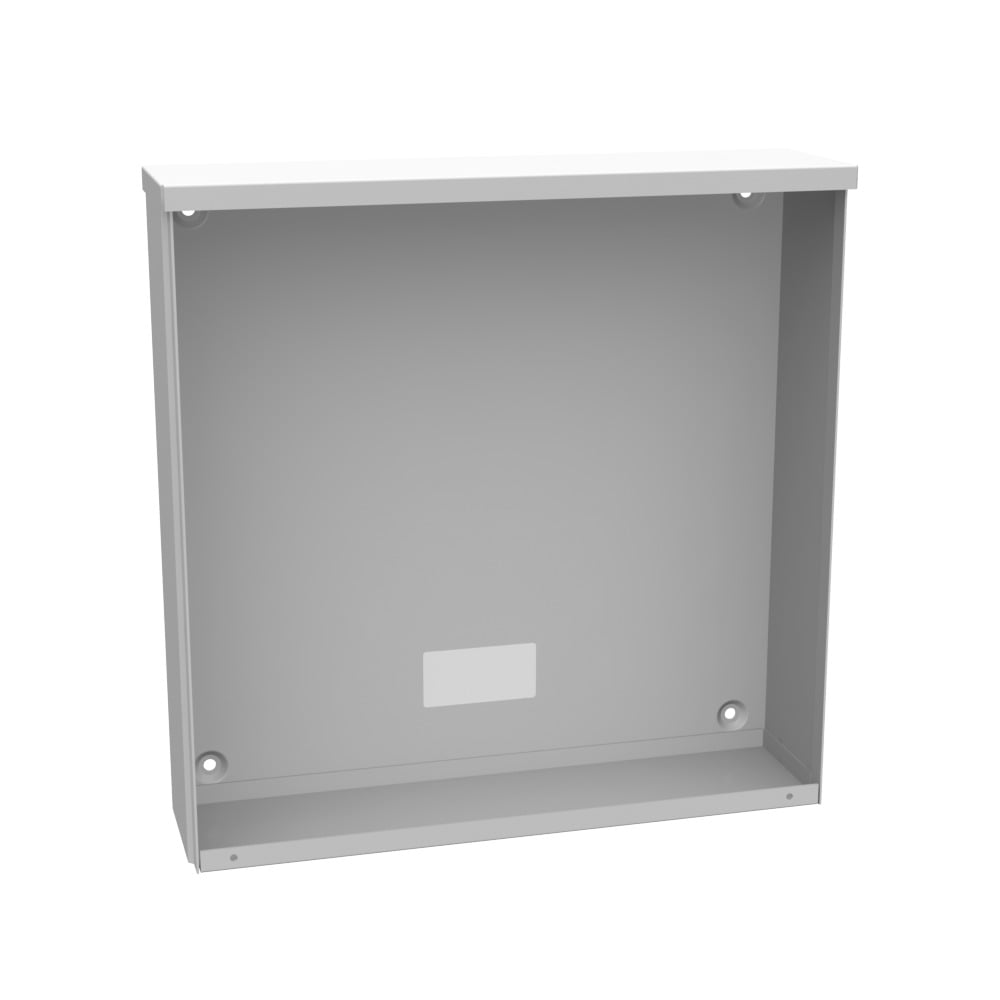 16x4x16 Screw Cover Type 3R UL Listed Steel No Knockouts ANSI 61 Gray Quad D Knockout for Lock Emboss Mounting Holes in Back
