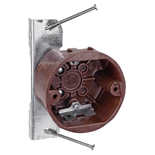 3090-N Carlon Non-Metallic Ceiling/Fixture Outlet Box, Phenolic, 13.5 cu-in Capacity, 2-1/8 in D