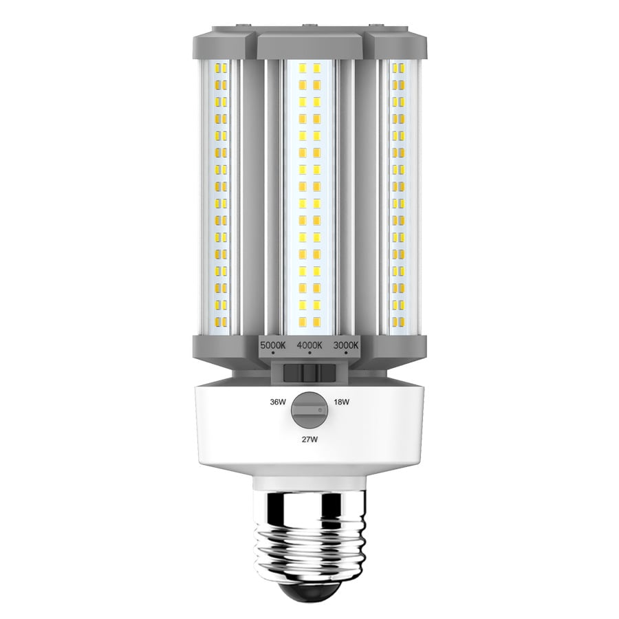 HIDFA-36S-E26-8CCT-BYP/5SP HIDFA Type B Retrofit Lamp, 36/27/18 W, 75/125/150 W Incandescent Equivalent, EX39 Lamp Base Lamp, Post Shape, 2430 to 5220 Lumens