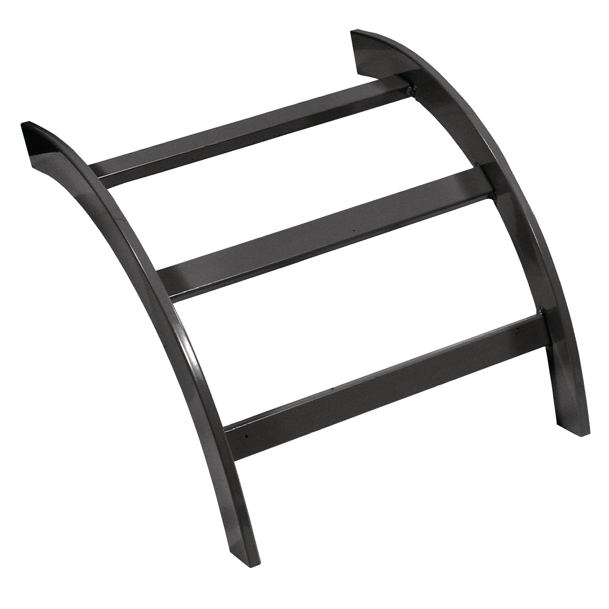 HLO1290B 90 deg Outside Radius Heavy Duty Ladder Rack Tray, 12 in W Tray, Steel