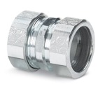 Compression Coupling, Concrete Tight, Conduit Size 2 Inches, Material Zinc Plated Steel, For use with EMT Conduit