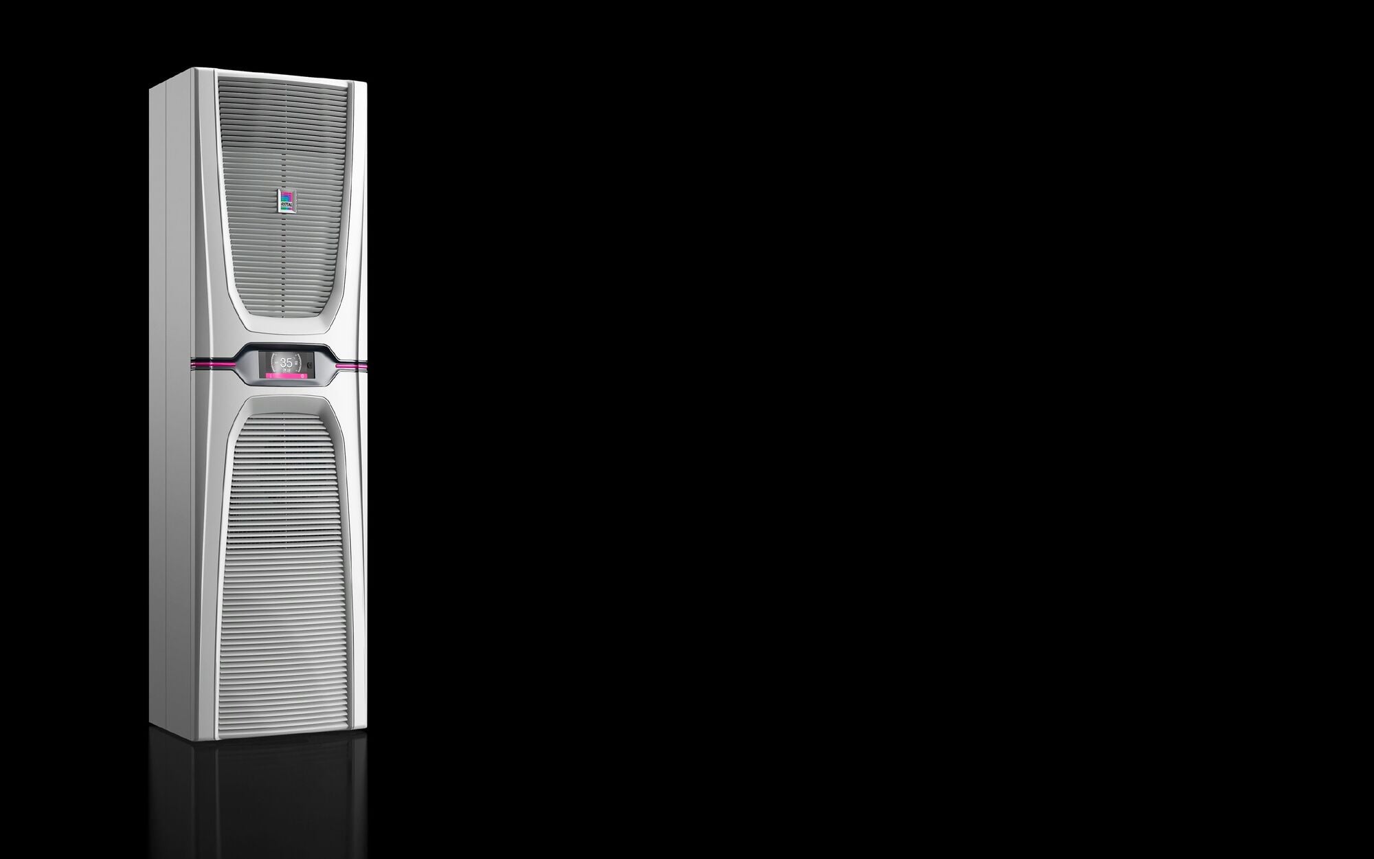 3188940 Blue e+ Wall Mounted Enclosure Air Conditioner, 14343 BTU, 450 x 1600 x 393 mm, Sheet Steel