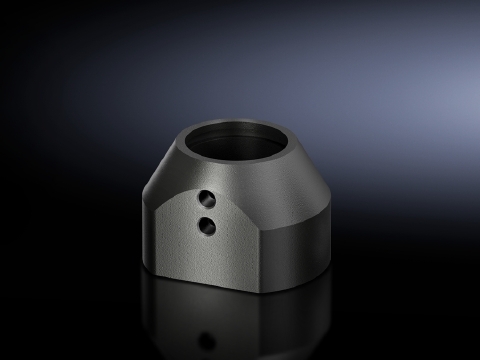 6501070 Rigid Enclosure Coupling, For Use With 90 x 71 mm Support Arm Connection, Graphite Gray