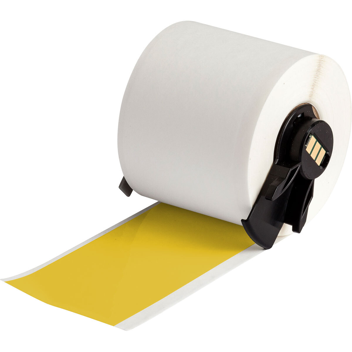 M6C-2000-595-YL All Weather Permanent Adhesive Label Tape, 50 ft L x 2 in W, Yellow, Vinyl