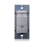 Dual-Relay, Multi-Technology Wall Switch Sensor, 2400 sq. ft. Major & 400 sq. ft. Minor Motion Coverage, Gray