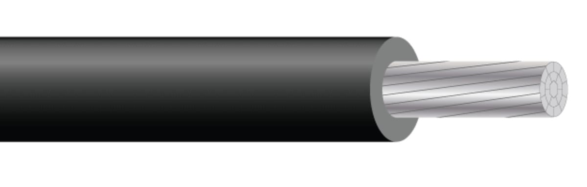 58549999 8000 Series Photovoltaic Single Conductor Power Cable, 2 kV, 600 kcmil Conductor Stranded Aluminum Alloy Conductor