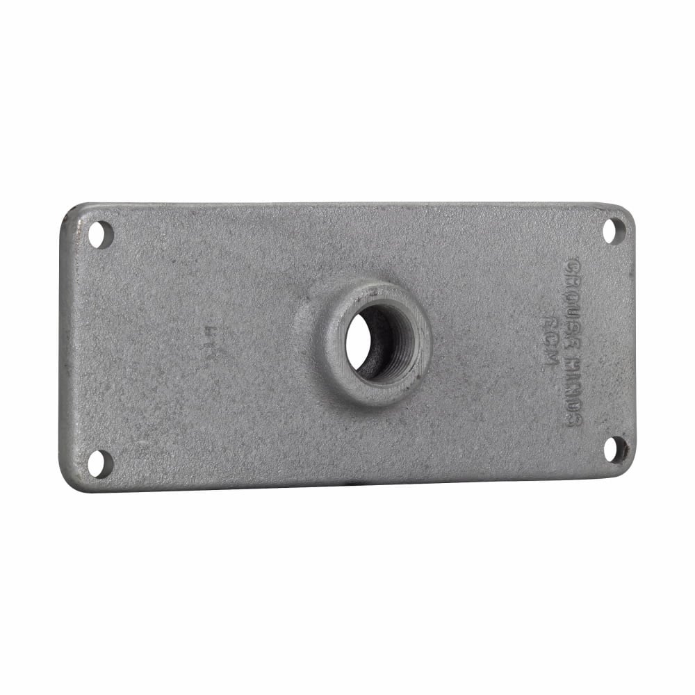 RSP7 4E Raintight Conduit Hub Plate, (1) 2-1/2 in Hub, For Use With 8-1/2 x 4 in Sides of RS and RSM Series Junction Boxes, Feraloy Iron Alloy