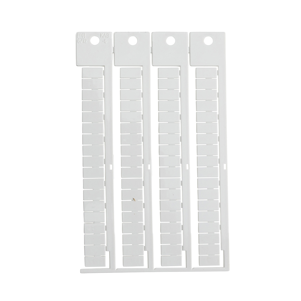 SA4800 Flame-Retardant Regular Terminal Block Tag, 6 mm W, B-236 Polycarbonate, White