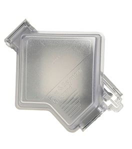 WIUCED20CL 2-Gang Extra Heavy Duty While-In-Use Cover, Gray/Clear