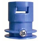 ENT to ENT Adapter, Size 1/2 Inch to 1/2 Inch, Length 1.750 Inches, Material Thermoplastic, Color Blue, Pack of 100