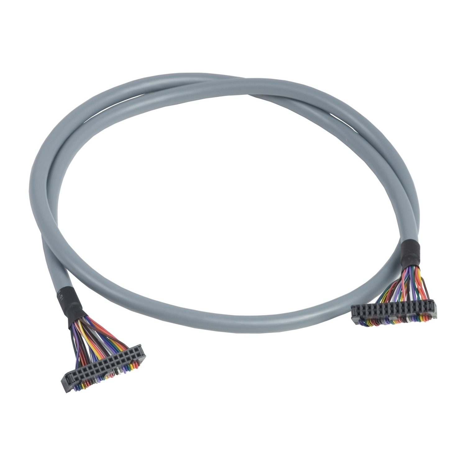 ABFT20E200 I/O Connecting Cable, 6.56 ft L Cable, For Use With Modicon TM2 Digital I/O Expansion Module, Twido TWDDDO16TK/TWDDDI32DK/TWDDDI16DK/TWDDDO32TK Discrete Output Module and Modular Base Controller