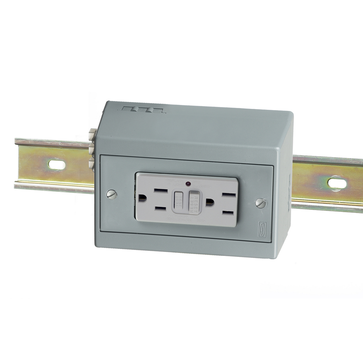 DRUBGFI15H 1-Outlet, 125 V AC, 15 A, 2 Poles, 3 Wires, Gray