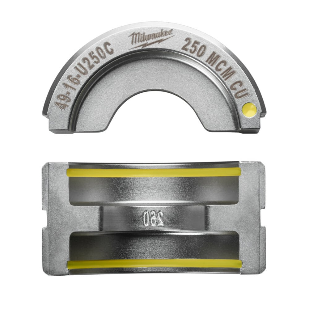 49-16-U250C M18 Force Logic U-Style Crimping Tool Die, 250 kcmil Copper Cable, Aluminum