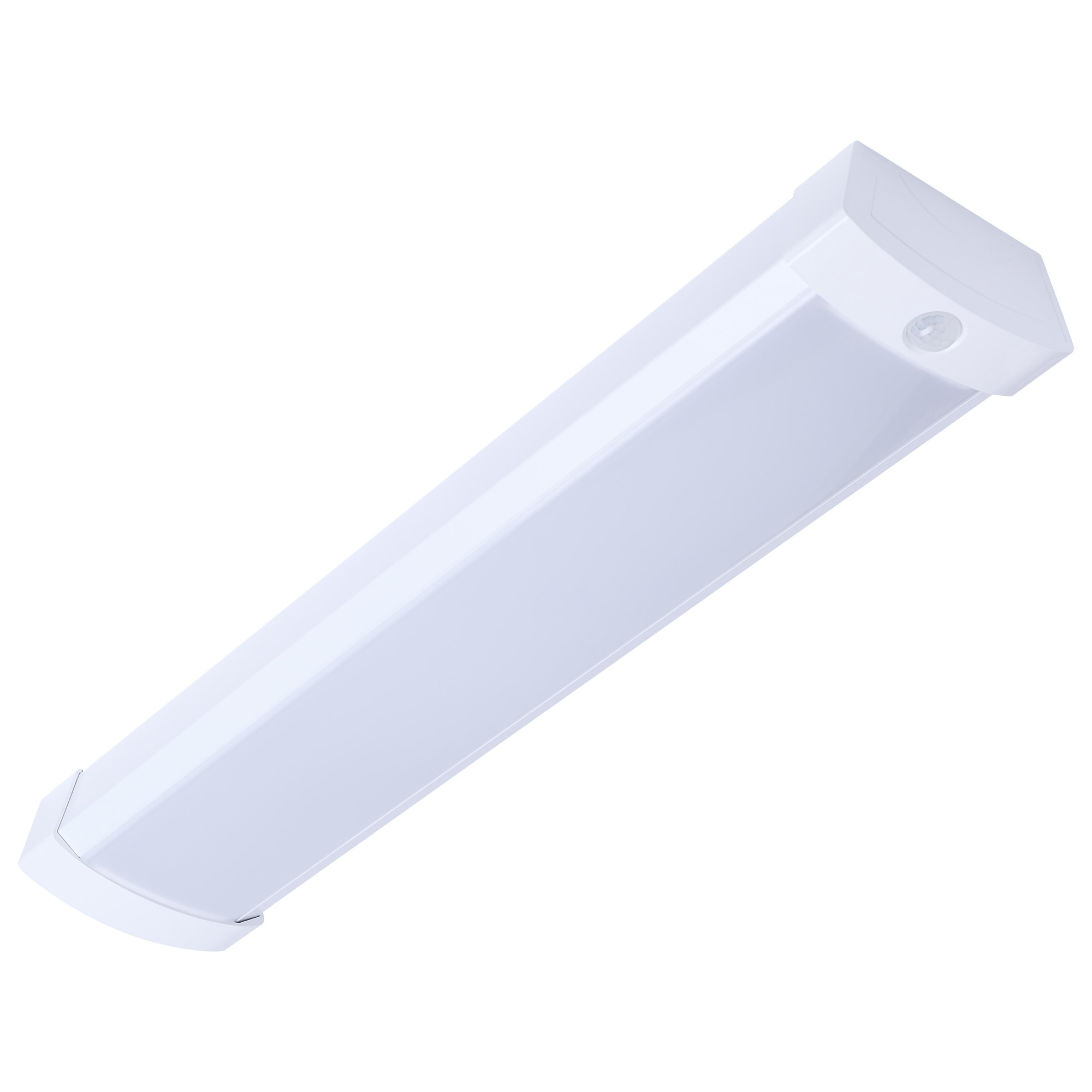 LED 2 Foot Wrap with PIR Motion Sensor - 20 Watts - 27K/30K/35K/40K/50K CCT Selectable - White Finish - 120-277 Volt