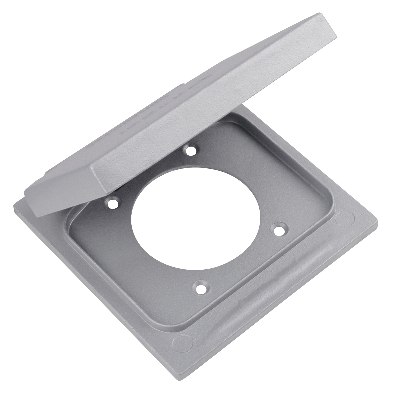 2CWPR-M T&B FS/FD Weatherproof Device Box Cover, 4-9/16 in L x 4-5/8 in W, Die Cast Aluminum