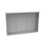 44x10x30 Hinge Cover Type 3R Steel No Knockouts ANSI 61 Gray Double Doors Padlocking 3PT Handle Back Panel Weld Studs Drip Shield No Center Post
