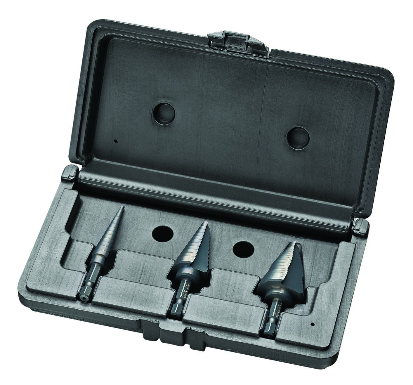 35-524 High Speed Quick Change Step Drill Bit Kit, Steel, 1/4 in Dia Shank