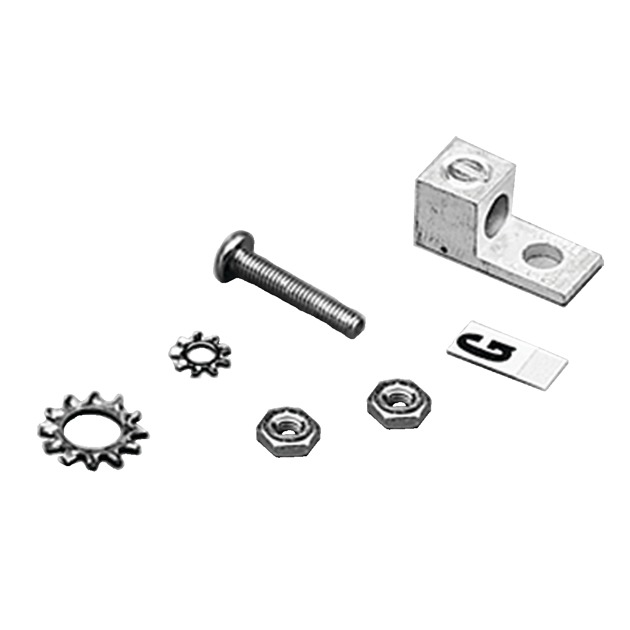 AGLK2 A80 Grounding Lug Kit, 14 to 2 AWG, Steel