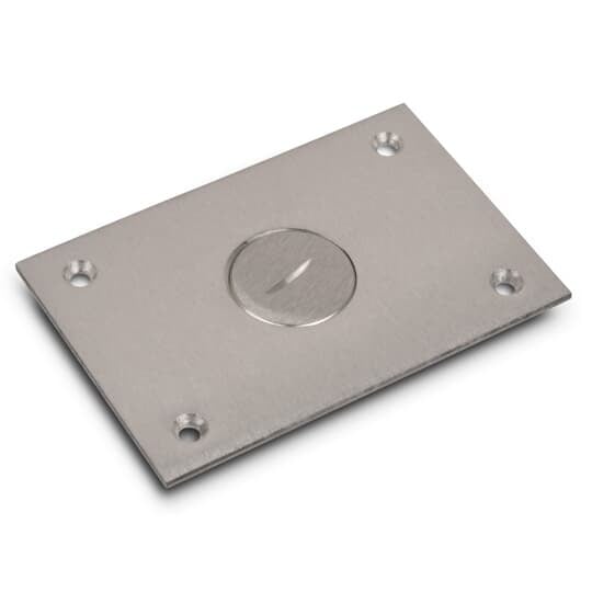 P-64-1-AL Steel City MopTite Cover Plate, 4-1/2 in L x 3 in W, Aluminum