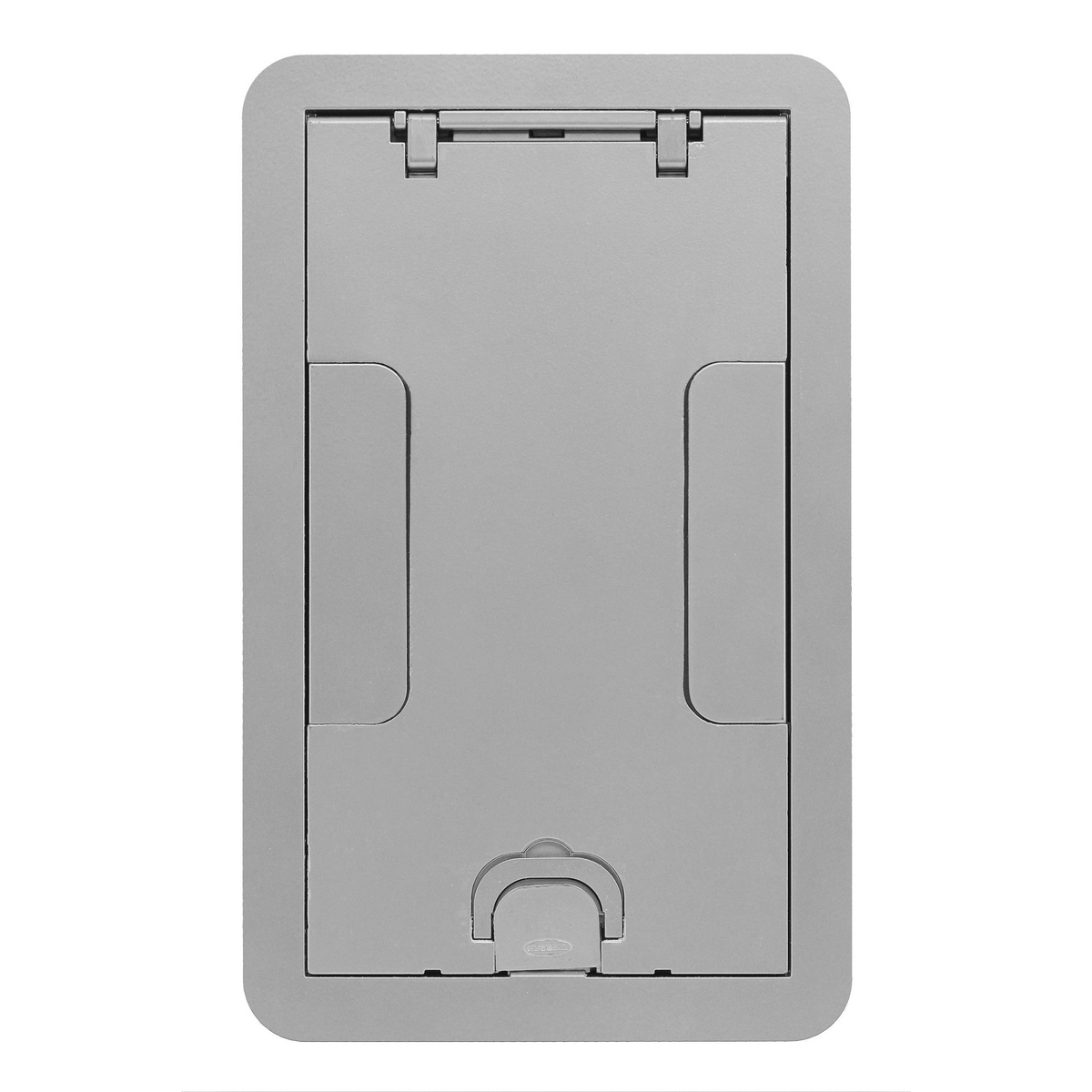 24GCCVRALU Standard Floor Box Cover, 11.69 in L x 7.19 in W, Cast Aluminum