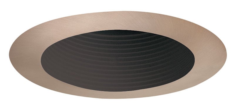 444 BBL Adjustable Low Voltage Round Downlight Baffle Trim, 4 in ID x 5 in OD, For Use With IC44N, IC44N W, TC44 and APT44 Series Housing