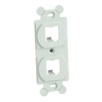 Mini Com Duplex adapter, 2 port, Off White