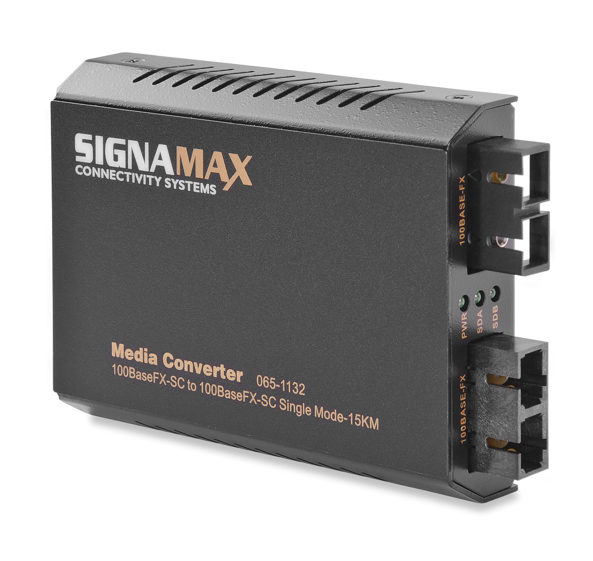 100FX to 100FX Media Converter SC/SM, 15 km to SC/MM,2 km
