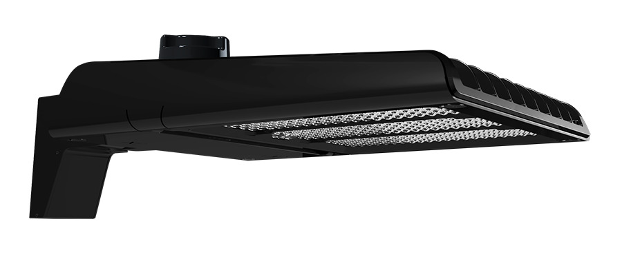 A22-4T200B/480 A22 Type IV Distribution Area Light, 160.8 to 200.8 W Fixture, 480 V, Black Housing