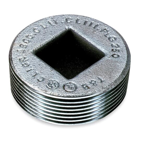PLG7-TB T&B Explosionproof Dust-Ignition Proof Recessed Plug With Flush Head, 2-1/2 in, For Use With Rigid/IMC Conduits, Iron, Zinc Plated