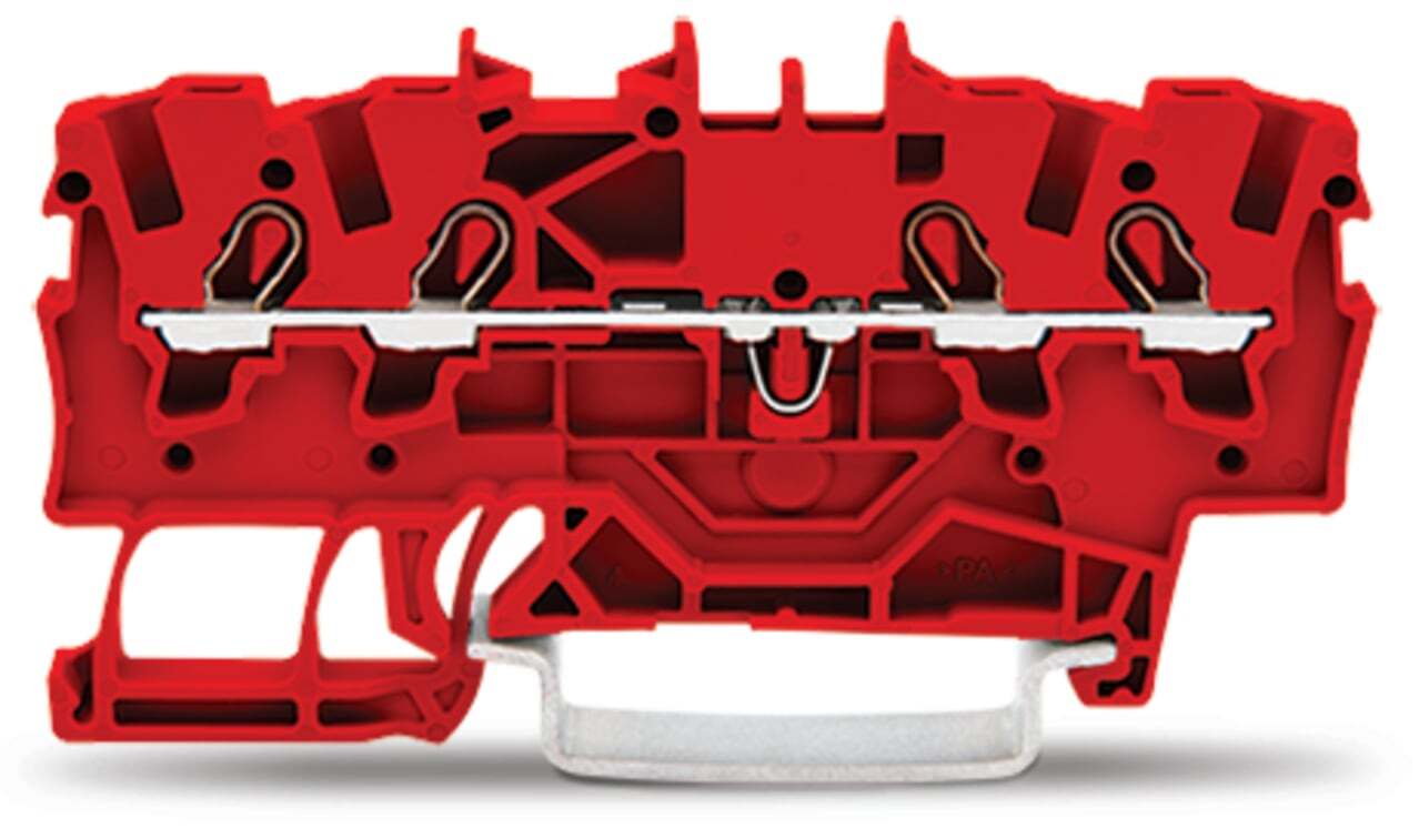 2001-1403 Operating Tool Conductor Terminal Block, 800 V, 18 A, 22 to 14 AWG Wire, 1 Poles, DIN Rail Mount