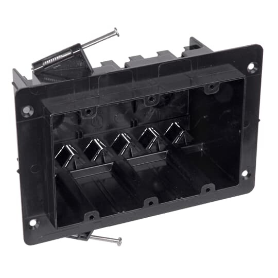 NG-354-V Carlon Universal Flanged Outlet Gang Box, Polycarbonate, 54 cu-in Capacity, 3 Gangs