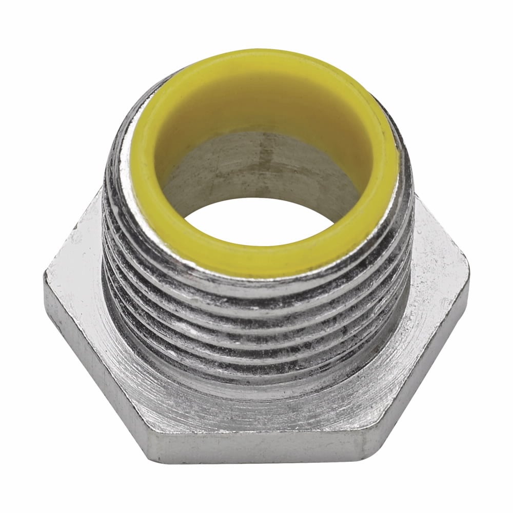 1051 Insulated Threaded NPSM Conduit Bushed Nipple, 3/4 in, For Use With Rigid/IMC Conduit, Malleable Iron